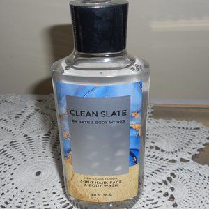 NWT Clean Slate Bath & Body Works Men's Collection 3-in-1
